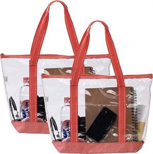 China 14 Inch Eco Friendly Shopping Bags With Logo Pvc Clear Tote Bag Stadium Outdoor Pool on sale