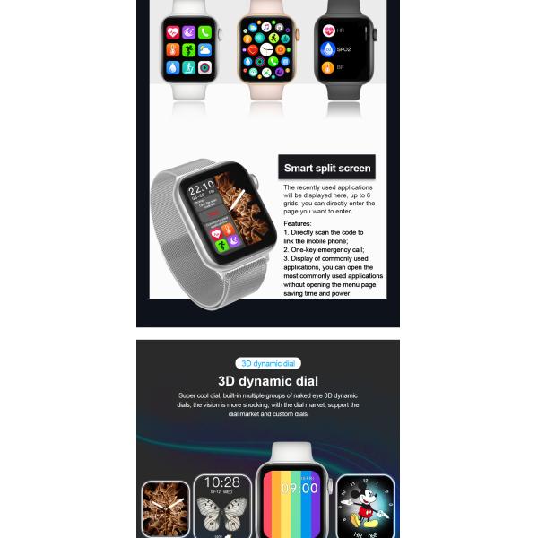 IWO MC57 180MAH 1.57 Inch Dial Heart Rate Monitor 2hrs Charging