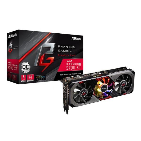 Buy Asrock Graphics Card AMD RX 5700xt 8GB Phantom Gaming GPU For Computer And Mining at wholesale prices