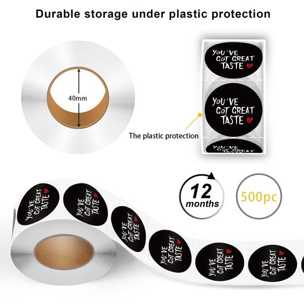 Custom round adhesive waterproof synthetic paper bottle label, roll logo label sticker printing