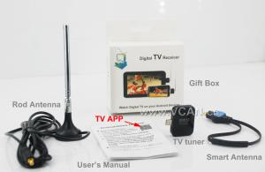 Quality DVB-T2S Micro USB Digital DVB-T DVB-T2 TV Tuner Receiver for android pad for sale