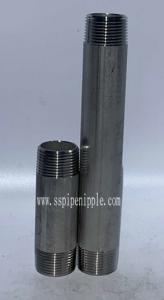 China Schedule 40 / 80 Stainless Steel Pipe Nipple Weld Nipple Fittings on sale