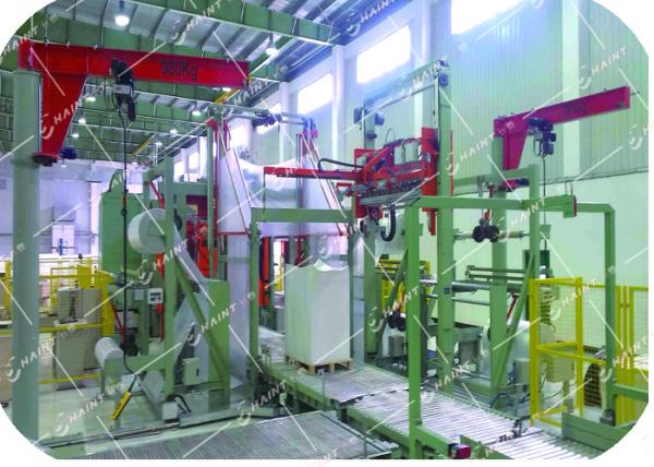 Buy Automatic Pallet Wrapping Equipment 80 Rolls / H With Data Management System at wholesale prices