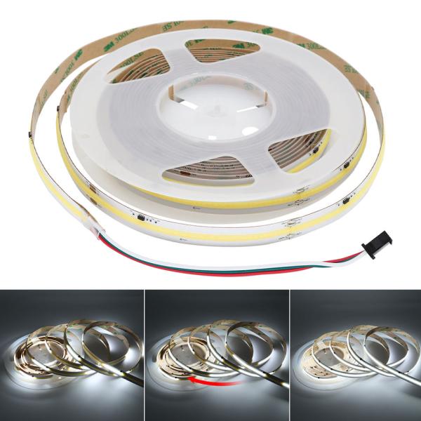 Running Water Flowing COB LED Strip IP20 360leds 24V Programmable Ws2811 Single Color For Indoor Lighting