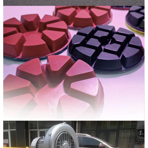 High Working Efficiency Diamond Abrasive Disc for Concrete Fine Grinding in Dark Gray