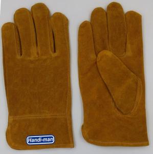 Quality 10 inch Cow Split Leather Working Gloves for sale
