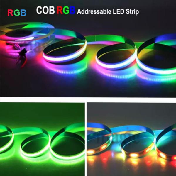 Buy Practical Color Changing LED Strip Lights , Dimmable Addressable RGB Strip at wholesale prices