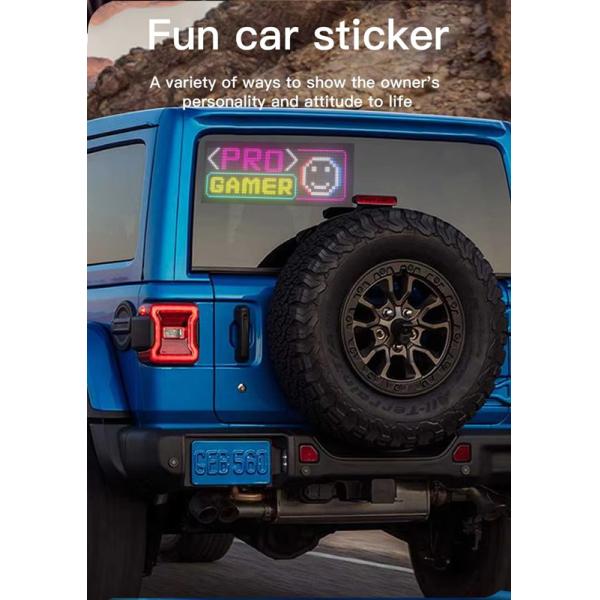 32*96 Double Row LED Advertising Sign Car Panel Flexible Pixel Programmable Scrolling DIY Text Matrix Panel