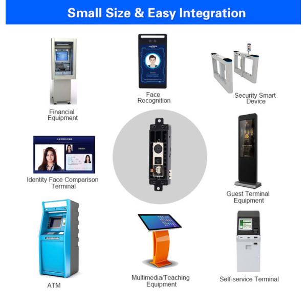 Optical / Infrared Sensor Face Recognition Access Control System Measurement Accuracy 1%