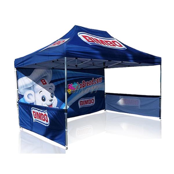Buy Easy Set Up Custom Pop Up Tents Bespoke Graphic Convenient Deploying Height Adjustable at wholesale prices