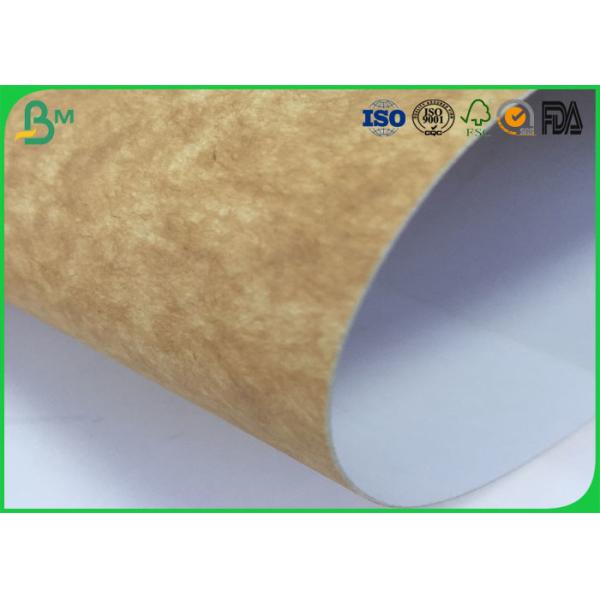 Stretching Resistance Kraft Liner Paper 400gsm 450gsm In Sheet / Roll Packing
