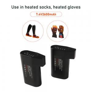 China Heated Mitten Battery 18650 Lithium Ion Heated Vest Battery Pack on sale