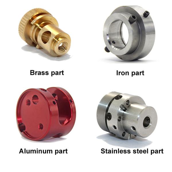 Machine parts made of various materials. amuminum,stainless steel,brass,iron