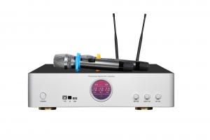 China Built In Wireless Microphone And DSP Digital Power Amplifier 250Wx2 Class D on sale