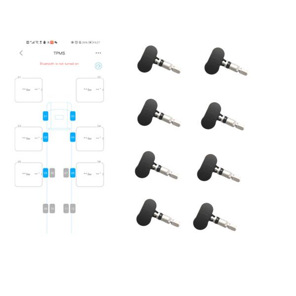 Buy Bluetooth Eight Sensors Smart Tire Pressure Monitoring System at wholesale prices