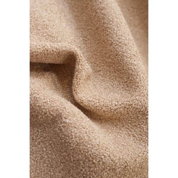 Teddy Fleece Sofa Fabric - 100% Polyester Medium Weight Upholstery Fabric ISO9001 Certified