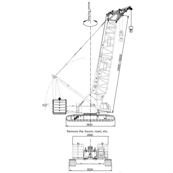 Construction 300T Crawler Crane Enjoy Peace Of Mind And Labor Saving