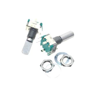 Quality Hot selling Rotary encoder,code switch EC11 audio digital potentiometer,with switch,5Pin, handle length 20mm for sale