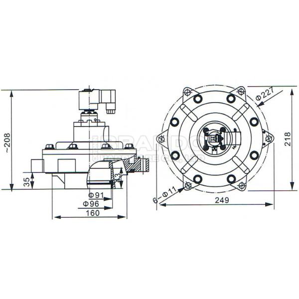 Goyen Type CA76MM 3'' Submerged Bag Filter Dust Collector Valve
