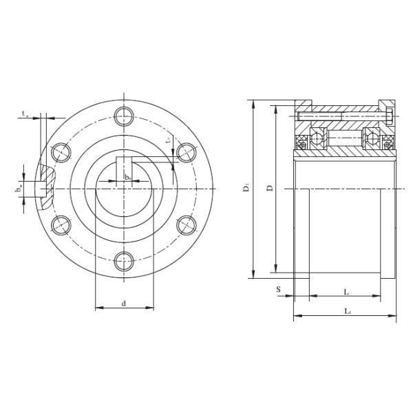 Roller Type 44N.M 42mm Thickness One Way Clutch Bearing For Binding Machines