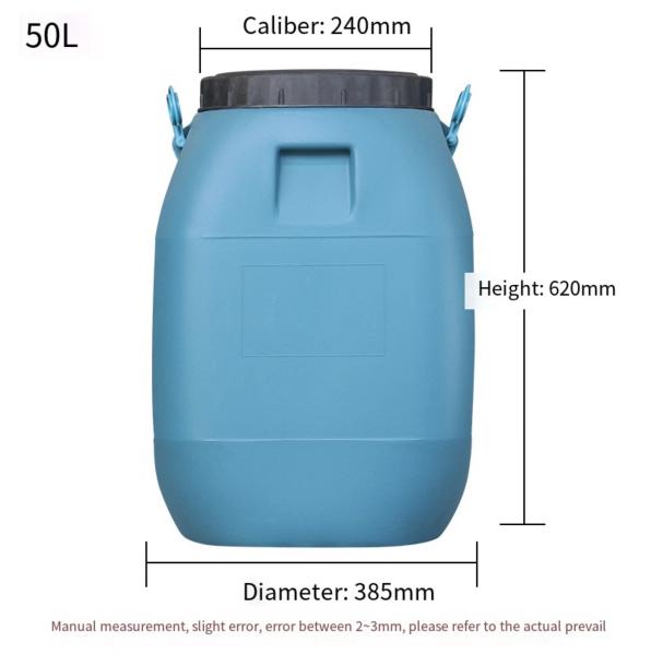Buy Customized HDPE Plastic Container Square 50L With Screw Lid Handle at wholesale prices