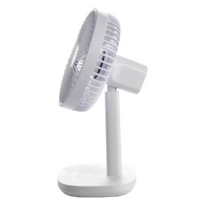 Quality HEBRONFAN Rechargeable Table Fan Price With Led Light High Speed for sale
