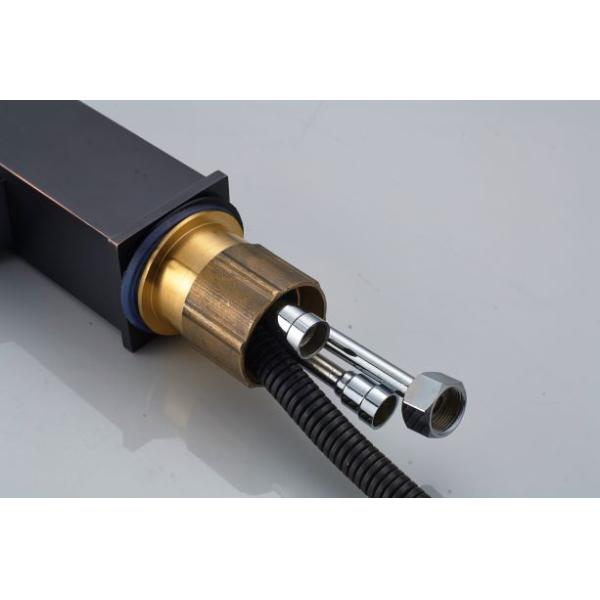 High Body Black Square Brushed ODM Vintage Bathroom Faucets