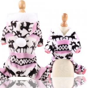 China Coral Velvet Fleece Pets Wearing Clothes Puppy Hoodie 30cm Winter Dog Clothes on sale