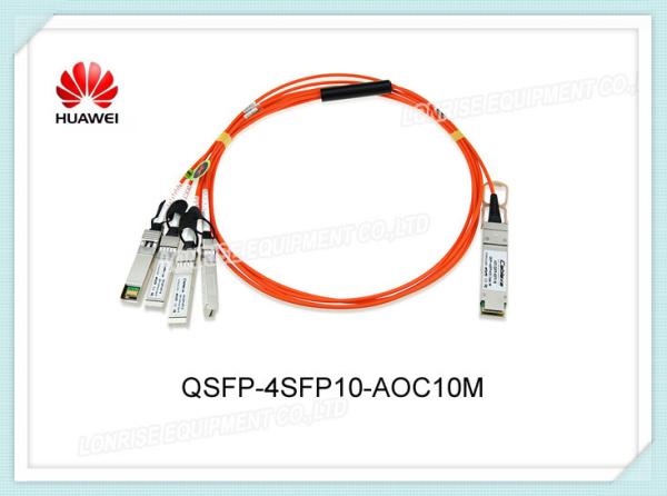 Buy QSFP-4SFP10-AOC10M Huawei Optical Transceiver QSFP+ 40G 850nm 10m AOC Connect To Four SFP+ at wholesale prices