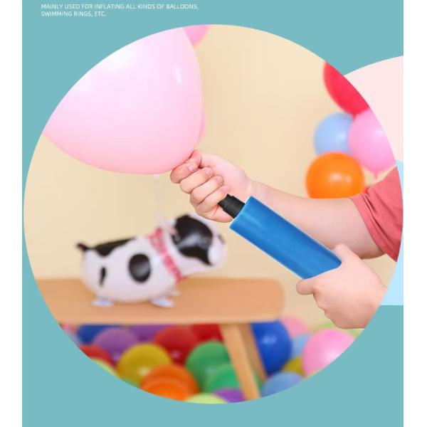Single Item 17*3cm Colorful Mini Manual Air Helium Balloon Pump For Latex Balloons