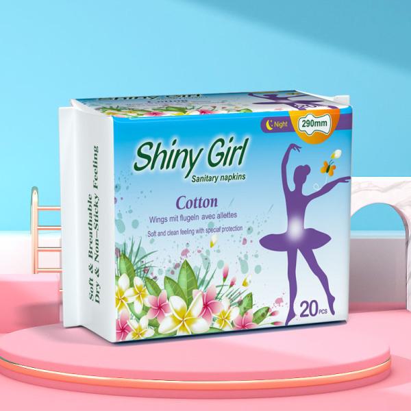 Ultra Thin Cotton Disposable Menstrual Pads Breathable Winged Sanitary Pad