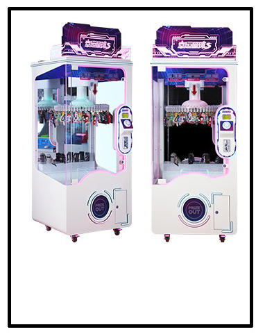 Playfun Coin Operated 2 Players Probability Controllable Lucky Planet Clip Prize Clamp Snacks Gift Vending Game Claw Machine