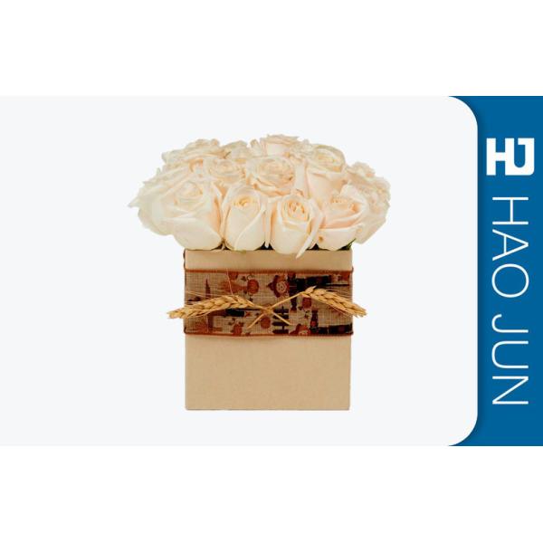 Luxury Custom Printing Design Cardboard Round Flower Boxes With Good Quality