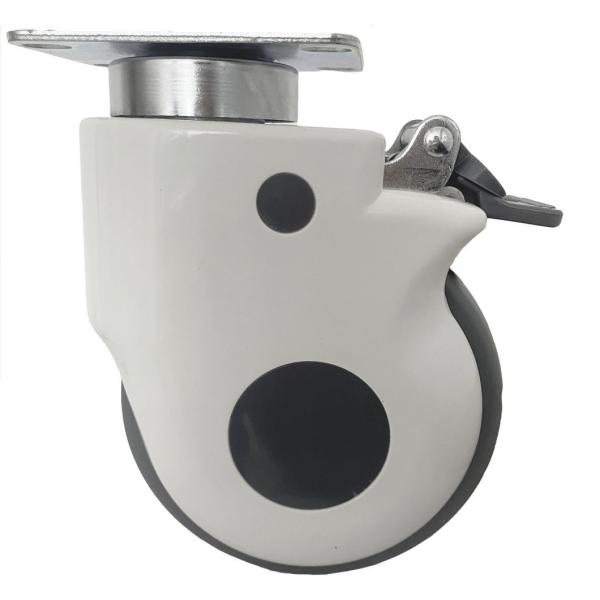 4 Inch 5 Inch Rotating Wheel Medical Bed Caster with Threaded Stem and Swivel Locking