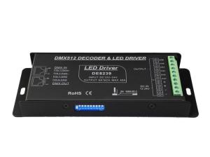 Quality 12-24V 6A*6CH PWM 6 Channel DMX Controller For LED Fixture Dipswitch Addessing for sale