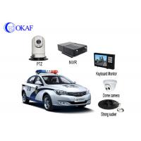 China 4G Police Car IR Auto Tracking PTZ Camera / Security Camera With Powerful Magnet Mount for sale