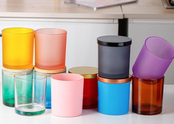 Buy Custom Unique Modern Luxury Candle Jar With Lid Custom Empty Candle Container Glass Jars Luxury for Candle Making at wholesale prices