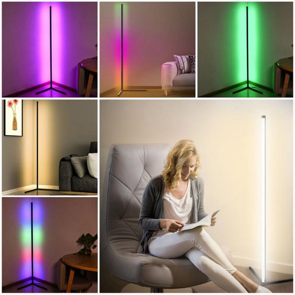 Bedroom Decorative Ambient Light 1.5m LED Colorful Small Box Remote Control Floor Lamp 10000 Working Hours