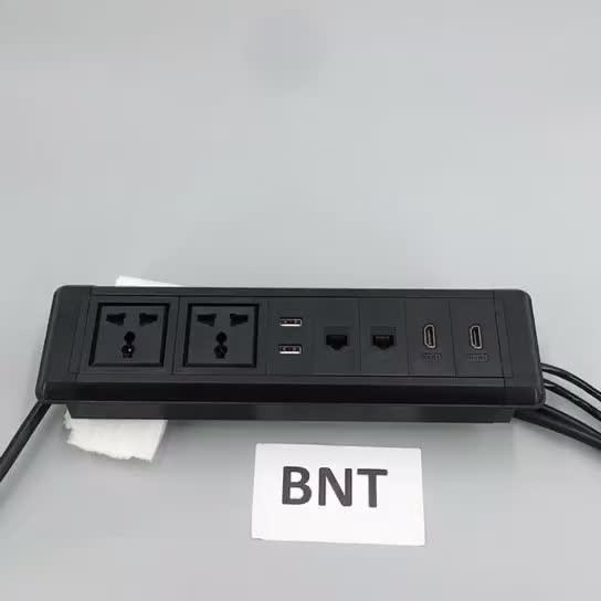 with universal power plug for office furniture partition media power socket