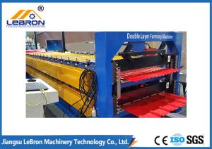 Quality Color Steel Tile Double Layer Roll Forming Machine Customized Profile PlC Control System for sale
