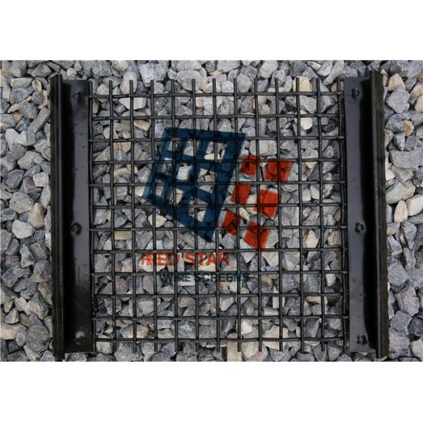 Spring Steel Wire Lock Crimp Screen For Screen Machines In Mineral Quarry