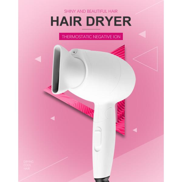 OEM ODM Hair Blow Dryer , 1000W Mini Folding Travel Hair Dryer