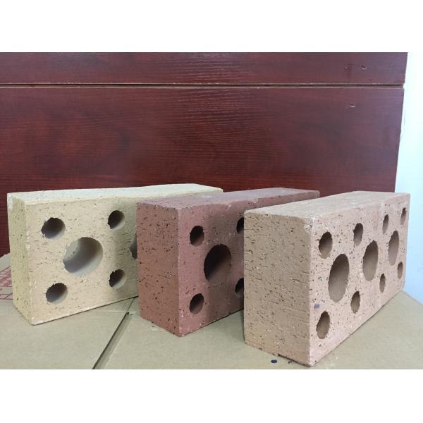 Weather Resistant Hollow Clay Brick Veneer , Clay Hollow Blocks 35% Void Ratio