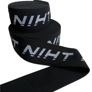 Quality Garment Knitted Jacquard Elastic Webbing Adjustable Elastic Straps 50m Roll for sale