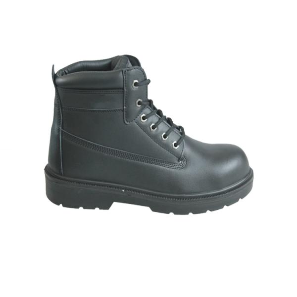 Customized Safety Boots With Genuine Cow Leather Upper And Lace-up Closure Rubber Non Slip Work Shoes