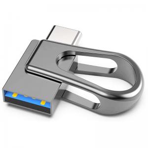 Quality Metal Type C OTG USB Flash Drives 2.0 128GB 256GB ROHS approved for sale