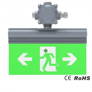 China Over Voltage Protection IP54 LED Emergency Exit Light 50/60Hz Light Up Exit Signs on sale