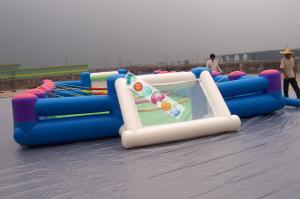 Quality Playground Large Inflatable Football Game /  Inflatable Soccer Field For Rental Business for sale