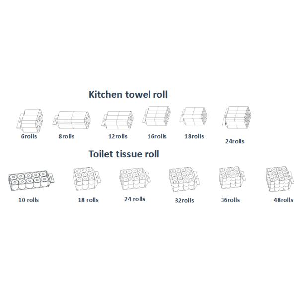 15 Bgas / Min Toilet Paper Manufacturing Equipment 24 Rolls For Toilet Paper
