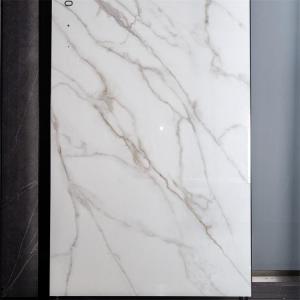 Quality Glazed White Porcelain Marble Sintered Stone Tile Wall Slab Wear Resistant for sale